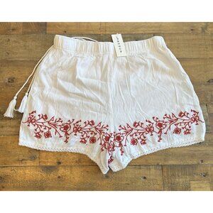Pacsun LA Hearts Lightweight Women's White Shorts with Embroidery Small - NWT